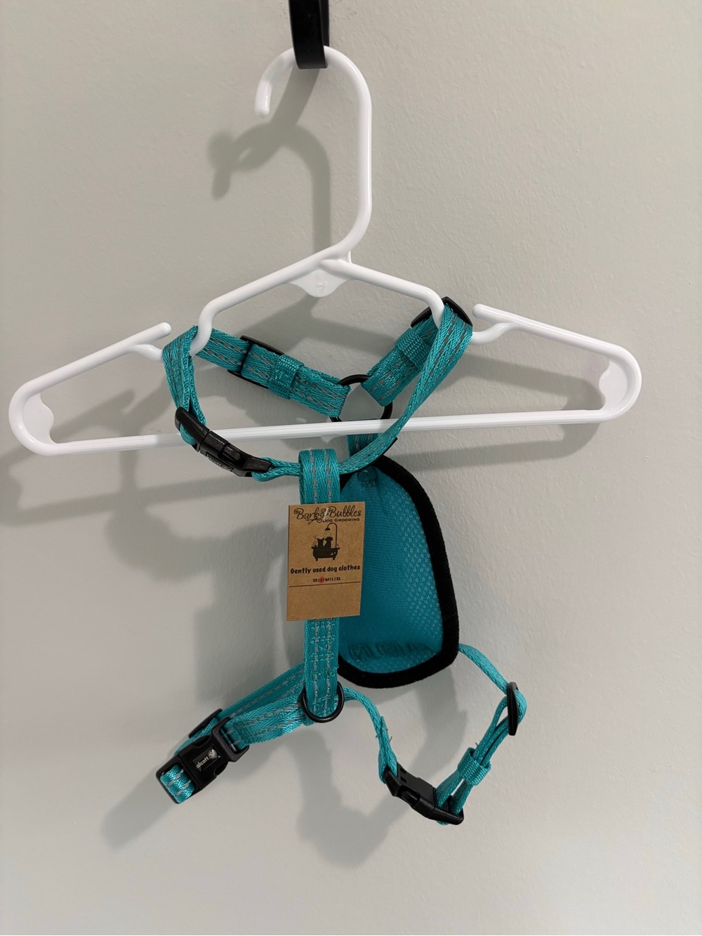 Teal Reflective Dog Harness